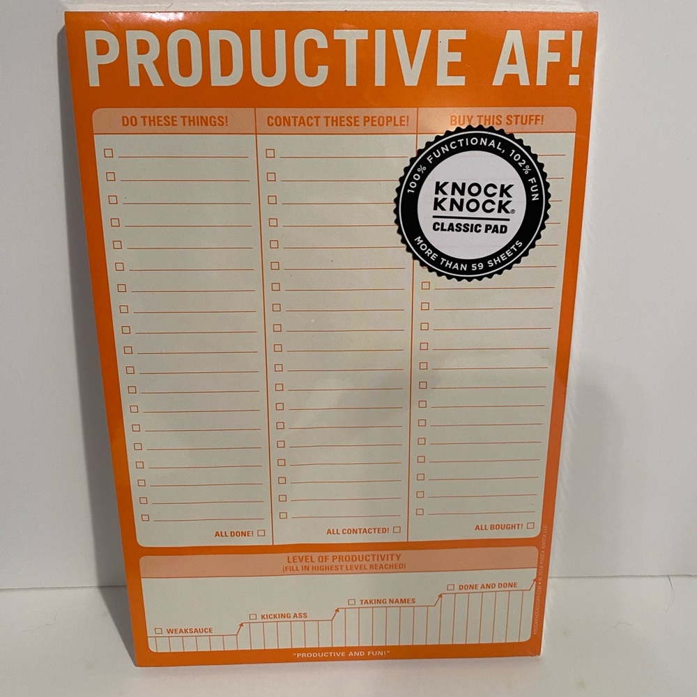 Productive AF classic pad More than 59 sheets